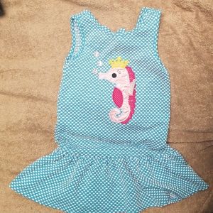 Youngland Aqua Seahorse dress